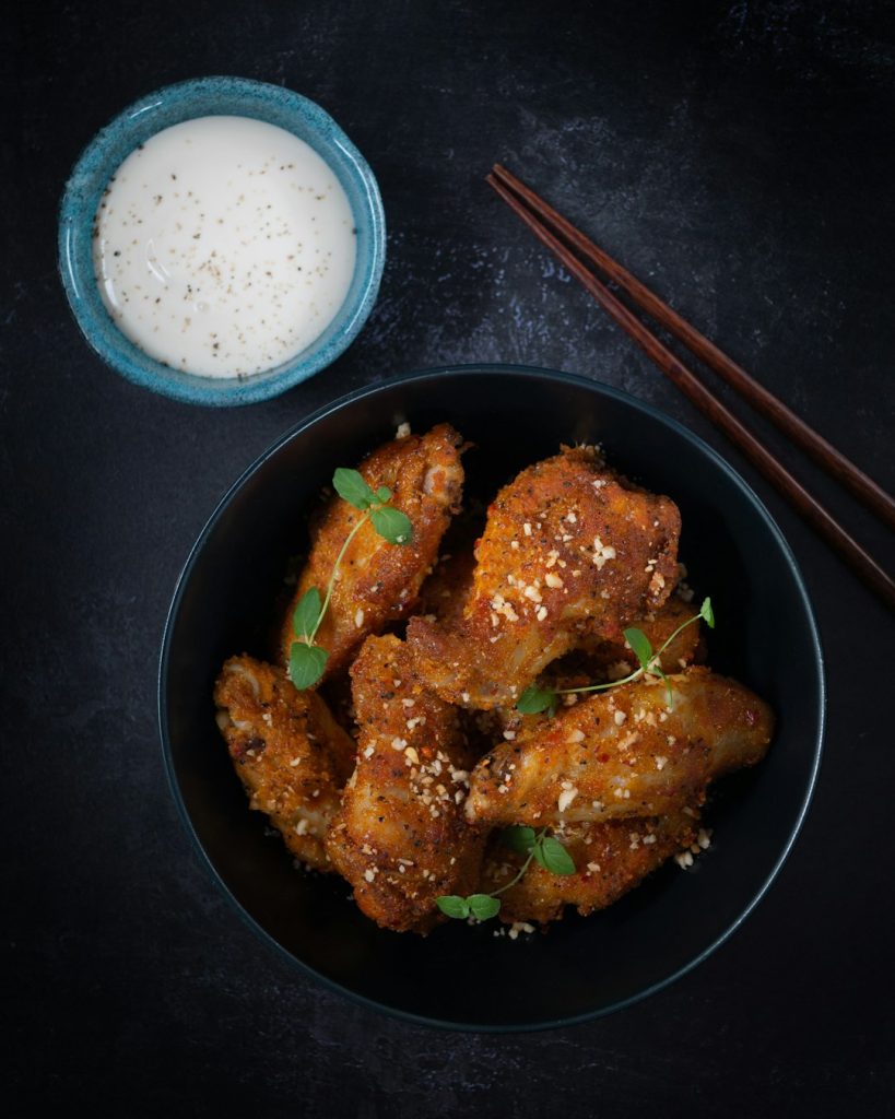 Crispy Chicken with Lime Yogurt